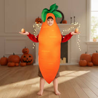 Adult Carrot Cosplay Costume Full-Length Carrot Costume Smooth Printed Surface Party Clothing for Stage