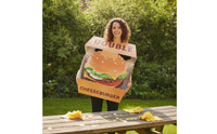 Cheeseburger Costume Structured Burger Outfit Amusing Cheeseburger Outfit Tunic for Entertainers