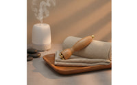 Wooden Facial Massager with Brass Tips Smooth for Self-Care