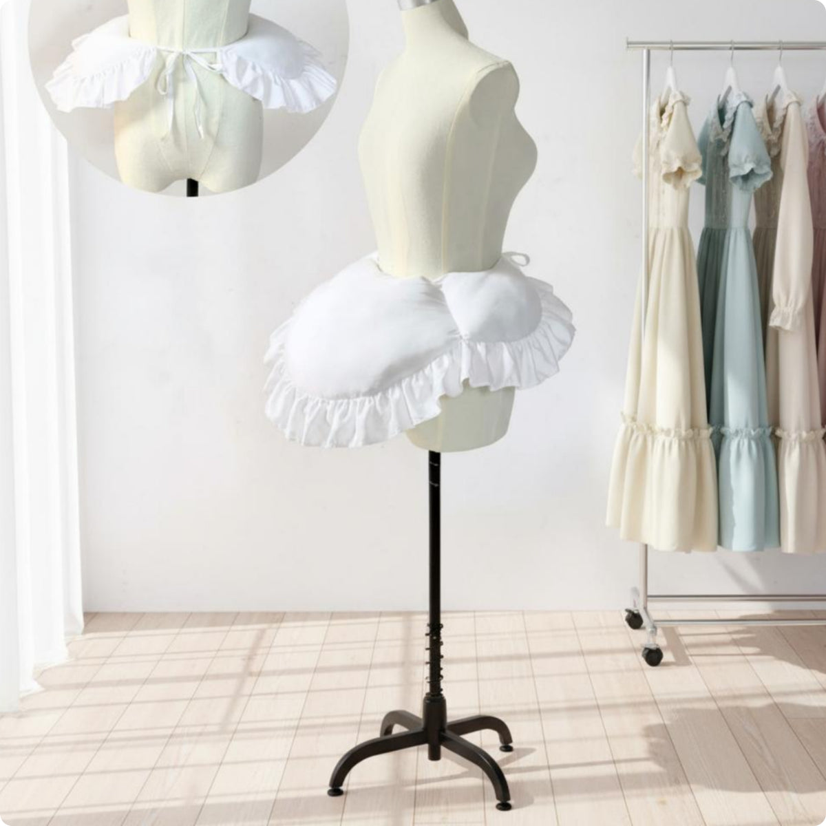 Lolita Bustle Skirt White Fashion Accessory Shell-Like