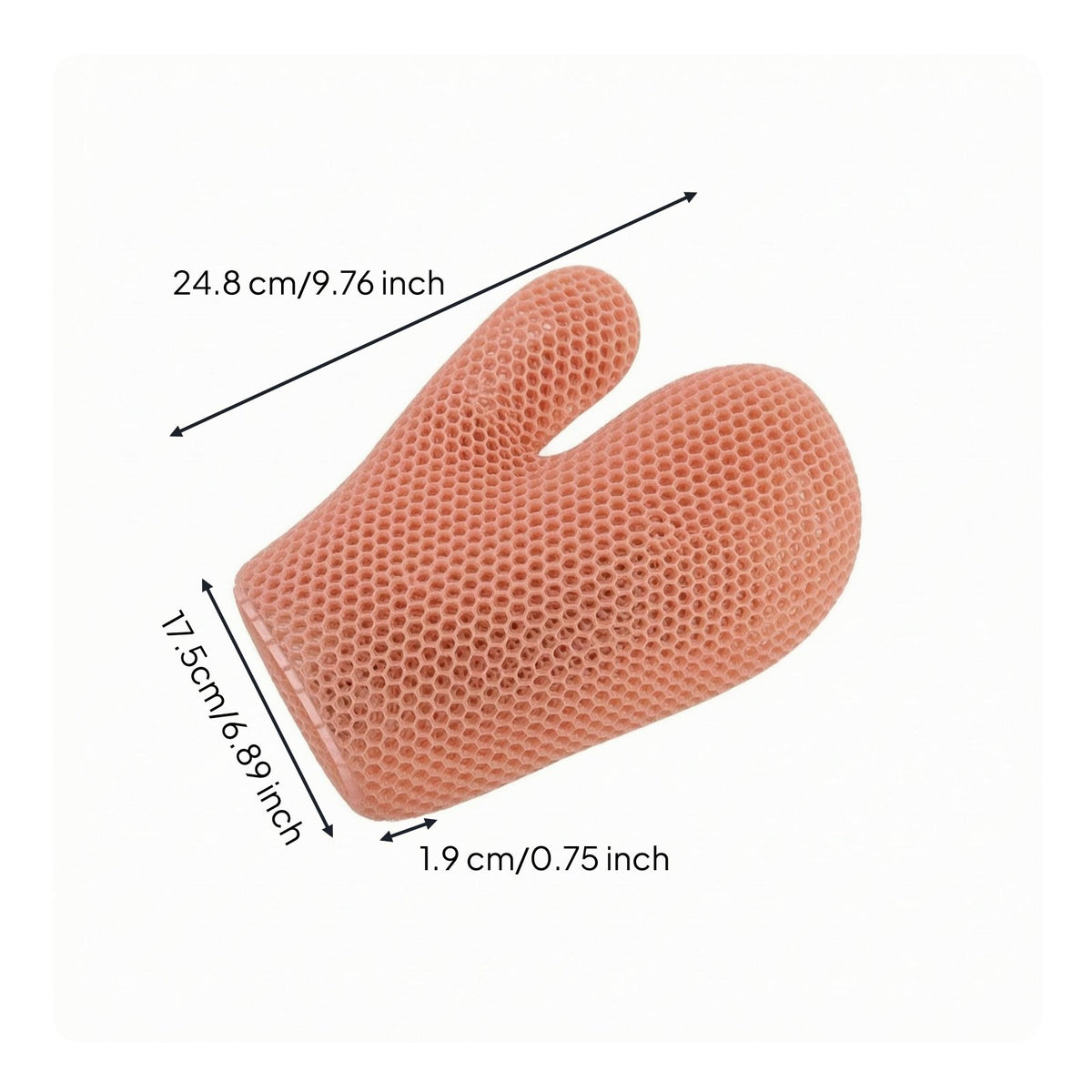 Bath Glove Flexible Mesh Scrub Glove for Bathing, Body Cleansing
