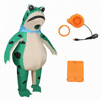 Inflatable Frog Costume Battery-Powered Frog Cosplay Suit Funny for Party