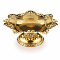 Lotus Fruit Plate Decorative Pedestal Dish Centerpiece for Altar