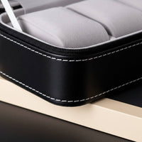 PU Leather Watch Storage Box Portable Design PU Leather Watch Organizer Wristwatch Storage Box Soft Interior Lining Great Gift
