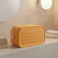 Silicone Cosmetic Bag Macaron Colors Silicone Makeup Bag Easy to Clean for Women