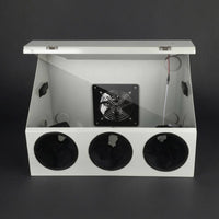 Polishing Guard Box Sleeve Ports Grinding Enclosure Box Hinged Lid