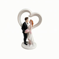 Bride and Groom Cake Topper Romantic Wedding Couple Figurine Molded for Brides