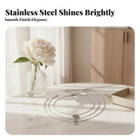 Stacked Heart Pendant Necklace Stainless Steel Matching Heart Necklaces Adjustable Chain Mom Daughter Jewelry Set for Women