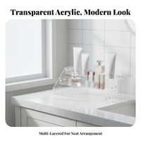 Acrylic Display Riser Multi-Functional Clear Tiered Stand Multifunctional