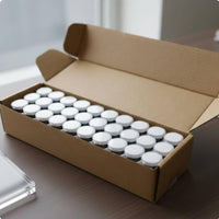 Round Jewel Display Box Compact and Portable Acrylic Bead Container Long-Lasting