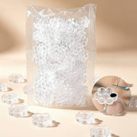 100 Pieces Transparent Flower Glue Cup Clean and Neat Flower Glue Cup Portable
