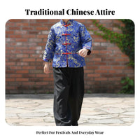 Boys Traditional Chinese Costume, Tang Suit, Long Sleeve, Autumn, Classic Ancient Performance Design