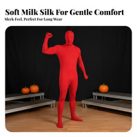 Fullfigure Skin Suit Face-Revealing Option Mock-Neck Full physiquesuit for Cosplayers