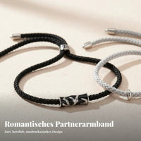 2 Pieces Couples Bracelet Set Hand-Woven Tree and Bird Charm Bracelets