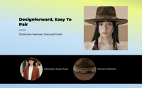 jean Fedora Hat, Wide Brim, Womens Fall urban chic, Travel