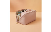Waterproof Travel Cosmetic Bag Large Capacity Travel Makeup Bag Organized Pockets Portable Makeup Case for Jet Setters, Airplane Security, Gym