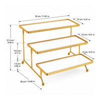 3 Tier Dessert Display Stand Sturdy Metal Frame Tableware for Birthday Party