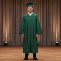 Graduation Cap and Gown Set 100% Polyester Bachelor's Graduation Robe