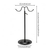 Handbag Display Stand Minimalistic Metal Handbag Stand Compact Bag Holder Rack