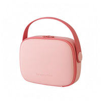 Boxy Cosmetic Bag Matte Rectangular Makeup Case Top Handle