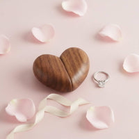 Jewelry rings Box Engraved Wooden Band Holder Box Gift Ready for Couples, Wedding