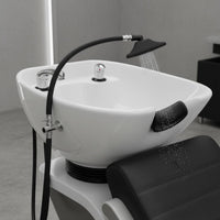 Shampoo Bowl Sink Easy to Clean Salon Shampoo Bowl Long-Lasting for Barbershop