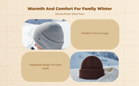 Knit Cap Soft Ski Hat Warm Winter Unisex