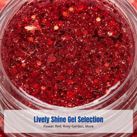 Shimmer Gel, Fairy Heart Sequins, Face Skin, Stage, Nightclub