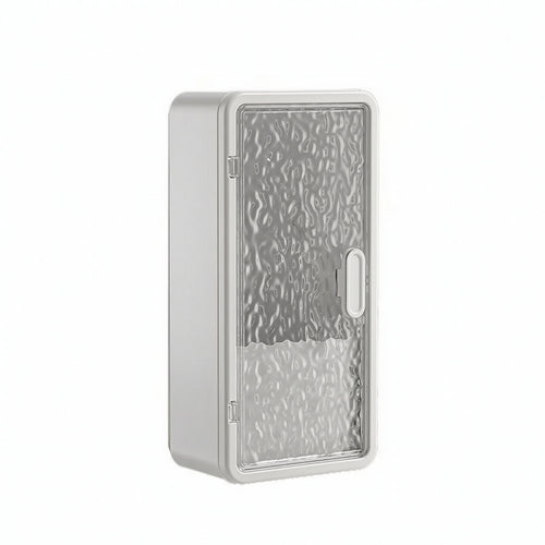 Bathroom Cabinet with Clear Door Space-Saving Bathroom Organizer with Door
