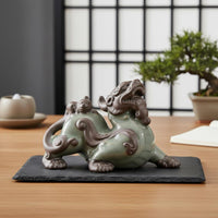 Wealth Guardian Tea Pet Nourishable Ge Ware Wealth Guardian Statue Handmade
