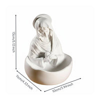 Blessed Mary Statue Bowl High Quality Resin Religious Jewelry Tray Spiritual