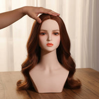 PVC Mannequin Head Hairpiece Display Head for Shop Window
