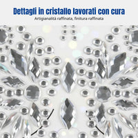 Eco-Friendly Acrylic Crystal Chest Sticker, Body Decoration, Party