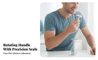 Zinc Alloy Body Adjustable Safety Razor Rust-Proof Double Side Safety Razor Easy to Clean Manual Shaver Long-Lasting for Eco-Conscious Consumers, Adults, Women, Travel, Bathroom, Home