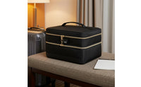 Double-Layer Storage Bag's Top Handle Lockable Storage Bag Portable First Supply Organizer