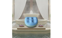 Inflatable Bath Seat with Suction Cups Massage Surface Spa Booster Seat Waterproof Booster Pad for Elderly