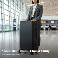 Ridged Hard-Shell Large Capacity Hardside Carry-on Long-Lasting