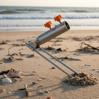 Ground Stake Rod Holder Portable Fishing Rod Ground Stand Metal Fishing Pole Stake Wear-Resistant Easy to Use for Lakeside