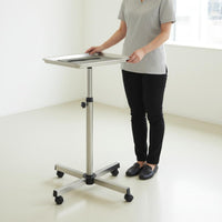 Height Adjustable Salon Tray Stable Base Grooming Trolley Stand Versatile