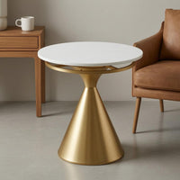 Conical Table Base Metallic-Look Finish Cross Braced Base Support Metal Table Pedestal Reinforced Furniture Part No Assembly