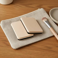 Empty Eyeshadow Palette Portable Refillable 2-Pan Palette Lightweight for Travel
