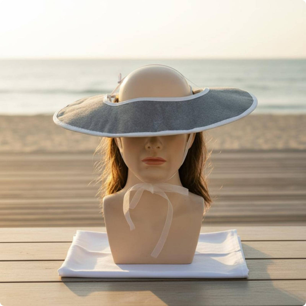ventedTop Hat Structured Wide-Brim Hat Lightweight