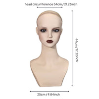 PVC Hairpiece Display Head Long-Lasting Jewelry Display Head Easy to Clean