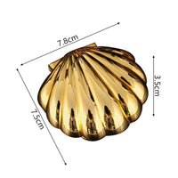 Shell-Shaped Jewelry Box Compact Clamshell Jewelry Box Sturdy