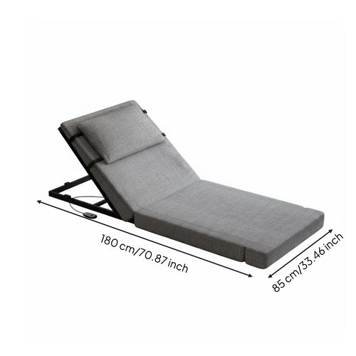 Electric Lifting Backrest Easy to Use Electric Lifting Mattress Remote Control Adjustable Bed Backrest for Elderly, Bedside