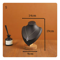 Necklace Display Bust Elegant Design Jewelry Bust Display Solid Wood Base