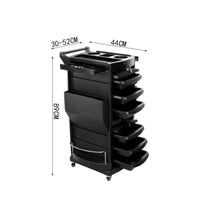 Lockable Salon Storage Effortless Cart to Move Salon Trolley Cart Space Saving Hair Stylist Trolley for Hairdressers, Barbershop