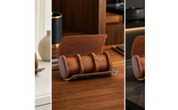 Watch Roll with 3 Slots Portable Organizer Safeguarding for Travelers