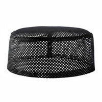 Men's Flat Top Mesh Prayer Cap, Ethnic Design, Thin, Breathable, Summer, Large Size