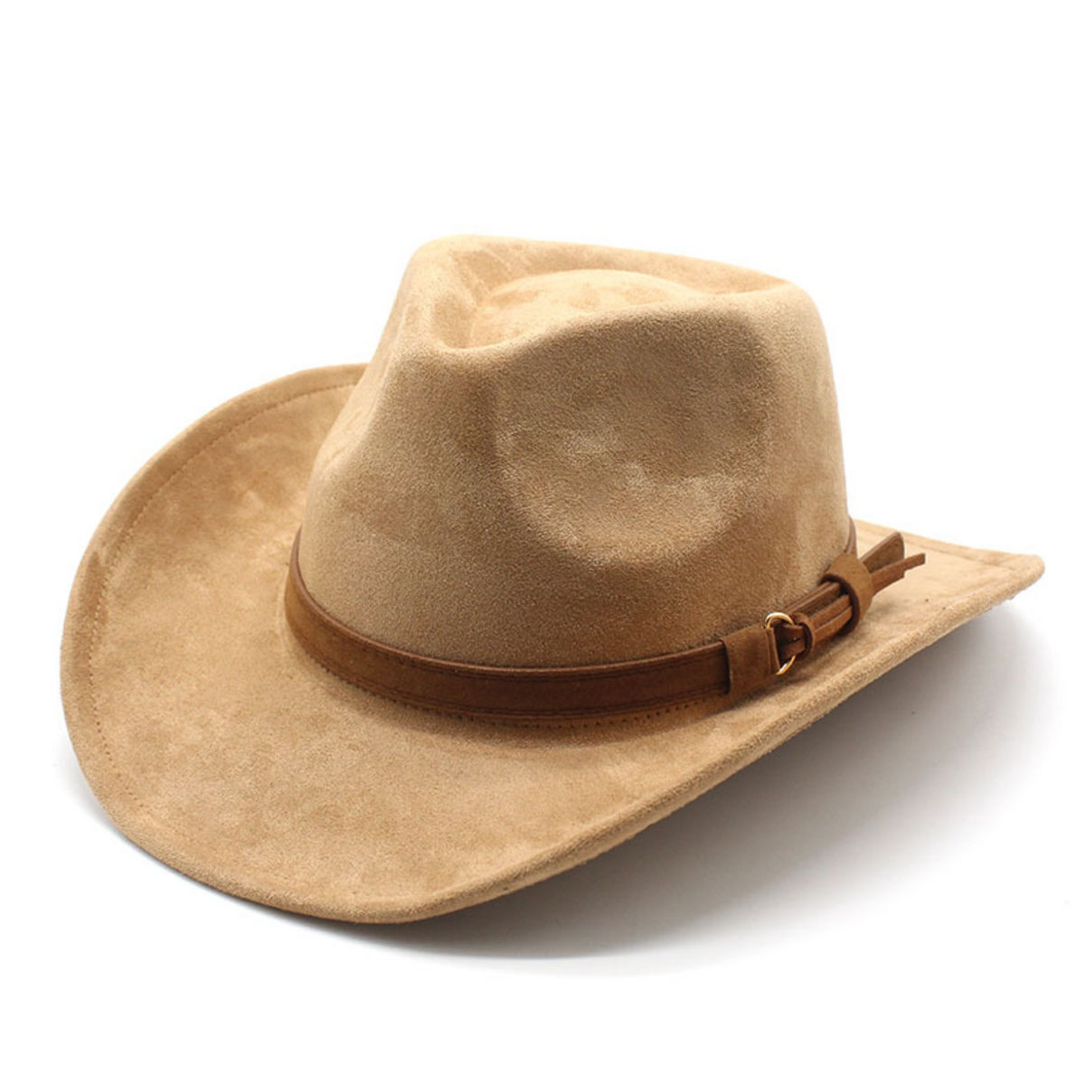 Western Wool Fedora Hat Wide Brim Sun Protection